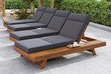 ORVA Outdoor Lounge Chaise with Headrest