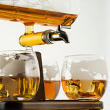 (CANADA ONLY) Antique Ship Decanter Set by The Wine Savant