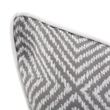 20 x 20 Outdoor Pillow Helm Pewter- Poly Insert