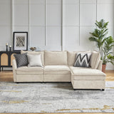 Harmetrix Oversized Soft Sectional Couch with Storage