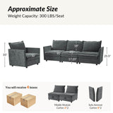 Harmetrix Oversized Soft Sectional Couch with Storage