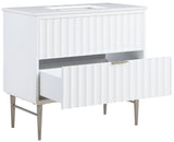 Modernist - Bathroom Vanity With Chrome Legs