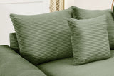 DESEO 92" Loveseat with 2 Ottomans