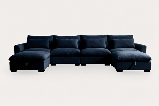 PERTH 157" 4-Seater Sofa with 2 Ottomans 12