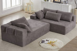 NOUVA 108" Chenille Right Chaise Sectional