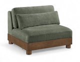 Turin - Chenille Fabric Upholstered Modular Armless Chair