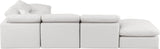 Indulge - Faux Leather 6 Piece Modular Armless Sectional