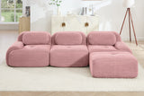 MIA 117'' 3-Seater Sofa with 1 Ottoman
