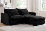 PERTH 86" Loveseat with 1 Ottoman