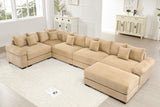 DESEO 233" Sectional Sofa with Ottoman