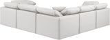 Indulge - Faux Leather 5 Piece Modular Corner Sectional