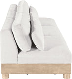 Turin - Chenille Fabric Upholstered Modular Sectional - White