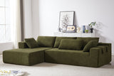 NOUVA 108" Chenille Left Chaise Sectional