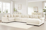 DESEO 155" Sectional Sofa with Ottoman