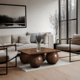 Fitch - Oak Veneer Coffee Table - 4 Legs