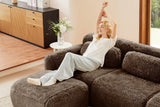 MELLOW 80" Loveseat with 2 Ottomans