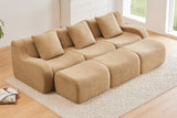 ROMA 115.3" 3-Seater Sofa with 3 Ottomans