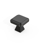 DESIGN1005 Matte Black Cabinet Knobs | Square Drawer Pulls for Modern Cabinets