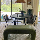 Lily 47" Chenille Accent Waterfall Bench