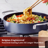 Maestro 3.5 Qt. Nonstick Sauté Pan with Lid