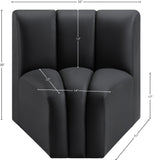 Arc Vegan Leather Curved Corner Chair - Elevate Your Space with Modern Luxury and Timeless Style