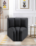 Arc Vegan Leather Curved Corner Chair - Elevate Your Space with Modern Luxury and Timeless Style