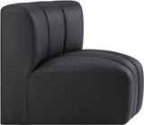 Arc Vegan Leather Curved Corner Chair - Elevate Your Space with Modern Luxury and Timeless Style