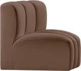Arc Vegan Leather Curved Corner Chair - Elevate Your Space with Modern Luxury and Timeless Style