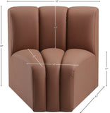 Arc Vegan Leather Curved Corner Chair - Elevate Your Space with Modern Luxury and Timeless Style