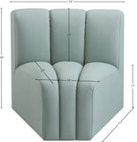 Arc Vegan Leather Curved Corner Chair - Elevate Your Space with Modern Luxury and Timeless Style