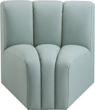 Arc Vegan Leather Curved Corner Chair - Elevate Your Space with Modern Luxury and Timeless Style