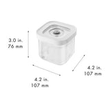 ZWILLING Fresh & Save Cube Box, Plasic, Airtight Dry Food Storage Container, Small Cube, S Container, .34-qt