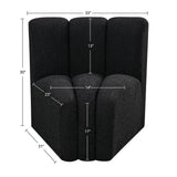 Arc Vegan Leather Curved Corner Chair - Elevate Your Space with Modern Luxury and Timeless Style