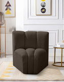 Arc Vegan Leather Curved Corner Chair - Elevate Your Space with Modern Luxury and Timeless Style