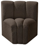 Arc Vegan Leather Curved Corner Chair - Elevate Your Space with Modern Luxury and Timeless Style