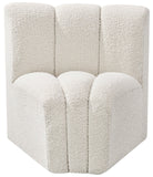 Arc Vegan Leather Curved Corner Chair - Elevate Your Space with Modern Luxury and Timeless Style