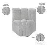 Arc Vegan Leather Curved Corner Chair - Elevate Your Space with Modern Luxury and Timeless Style