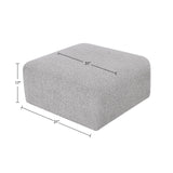 Arc Upholstered Modular Ottoman