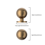 DESIGN1038 Matte Black Cabinet Knobs | Solid Metal Drawer Knobs for Cabinets