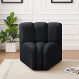 Arc Vegan Leather Curved Corner Chair - Elevate Your Space with Modern Luxury and Timeless Style