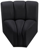 Arc Vegan Leather Curved Corner Chair - Elevate Your Space with Modern Luxury and Timeless Style