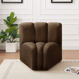 Arc Vegan Leather Curved Corner Chair - Elevate Your Space with Modern Luxury and Timeless Style