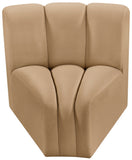 Arc Vegan Leather Curved Corner Chair - Elevate Your Space with Modern Luxury and Timeless Style