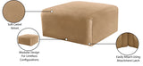 Arc Upholstered Modular Ottoman