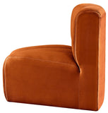 Arc Vegan Leather Curved Corner Chair - Elevate Your Space with Modern Luxury and Timeless Style