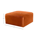 Arc Upholstered Modular Ottoman
