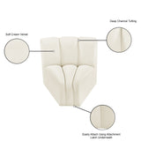 Arc Vegan Leather Curved Corner Chair - Elevate Your Space with Modern Luxury and Timeless Style