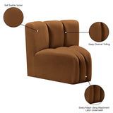 Arc Vegan Leather Curved Corner Chair - Elevate Your Space with Modern Luxury and Timeless Style