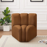 Arc Vegan Leather Curved Corner Chair - Elevate Your Space with Modern Luxury and Timeless Style