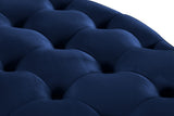 Banquet Contemporary Round Ottoman/Bench - Chic Velvet Accent for Stylish Seating & Relaxation
